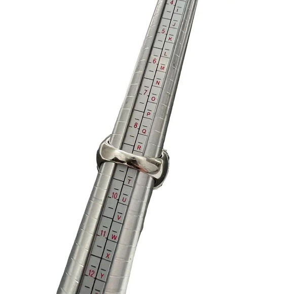 CZ Sterling Silver Dome Cocktail Ring - Picture 7 of 7